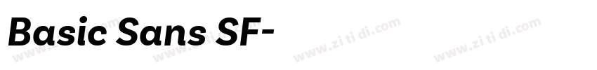 Basic Sans SF字体转换